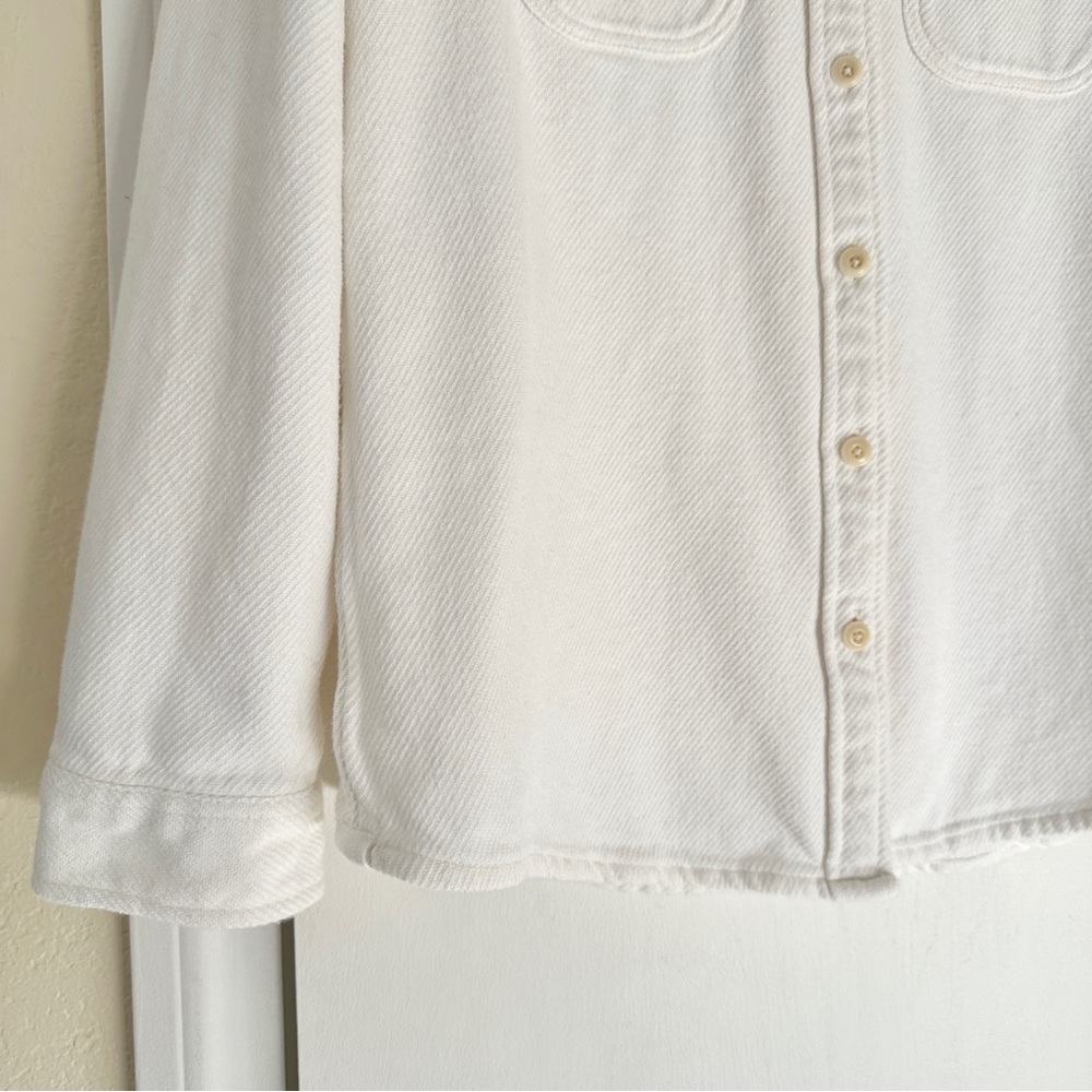 Outerknown Blanket Shirt, White, XS/Small - Picture 3 of 14